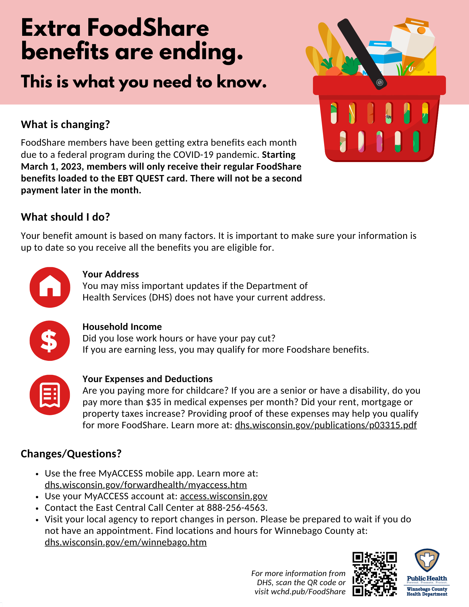 Extra FoodShare Benefits Information and Resources Winnebago County